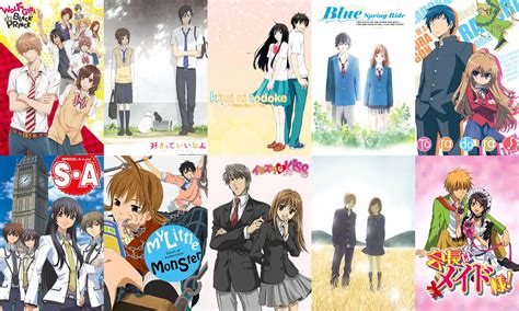 high school romance anime list.